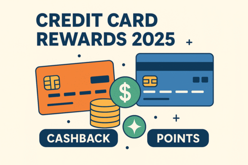 Credit Card Rewards 2025 illustration with cashback and points