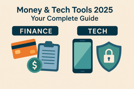Money and Tech Tools 2025 flat illustration