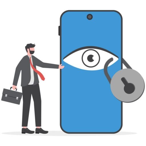 phone is being tracked illustration