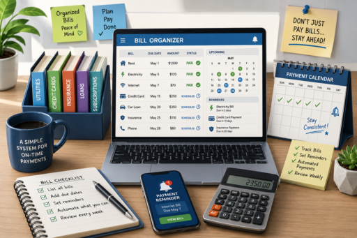 organize your bills and never miss a payment