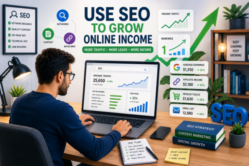 use SEO to grow online income