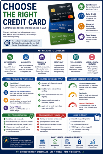 Best Credit Card for Your Needs infographic guide