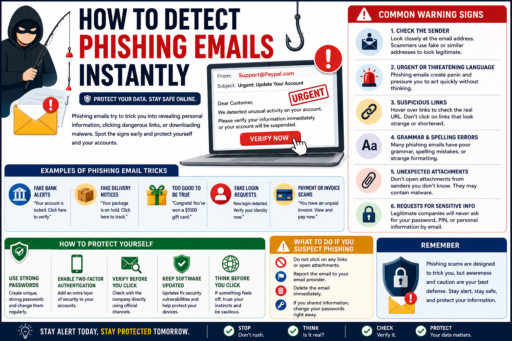 Detect Phishing Emails Instantly infographic guide
