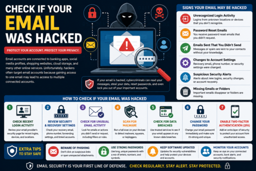 Check if Your Email Was Hacked infographic guide