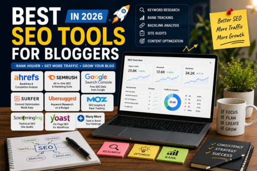 Best SEO Tools for Bloggers in 2026 for keyword research rank tracking and traffic growth