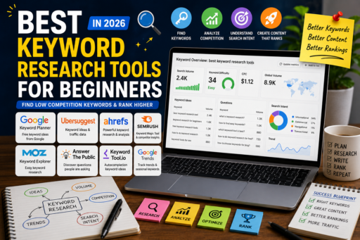 Best Keyword Research Tools for Beginners in 2026 for finding low competition keywords and improving SEO