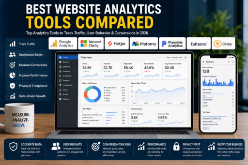 Best Website Analytics Tools Compared in 2026 for tracking website traffic user behavior and conversions
