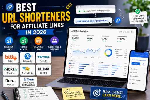 Best URL Shorteners for Affiliate Links comparing Bitly Rebrandly and Pretty Links