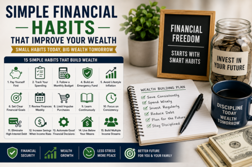 Simple Financial Habits That Improve Your Wealth through saving budgeting investing and smart money management