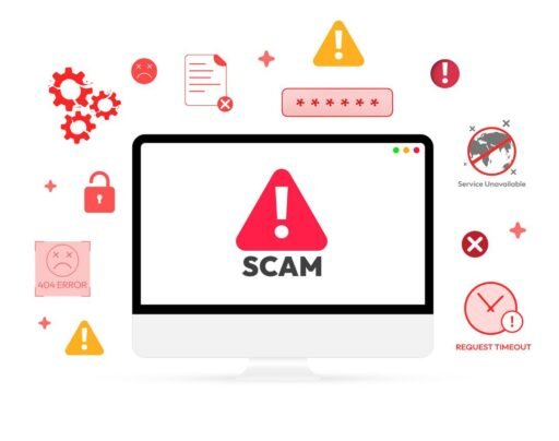 avoid online scams illustration
