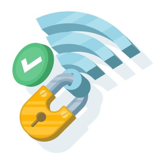 stay safe on public wifi illustration
