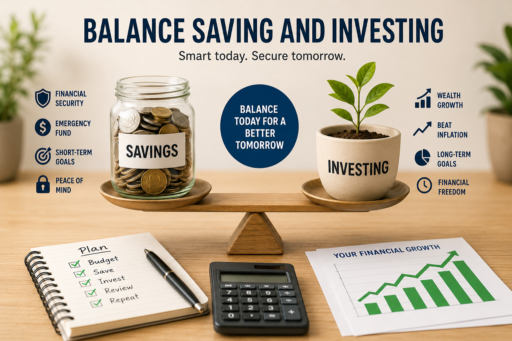 Balance Saving and Investing for Financial Security and Long-Term Wealth Growth
