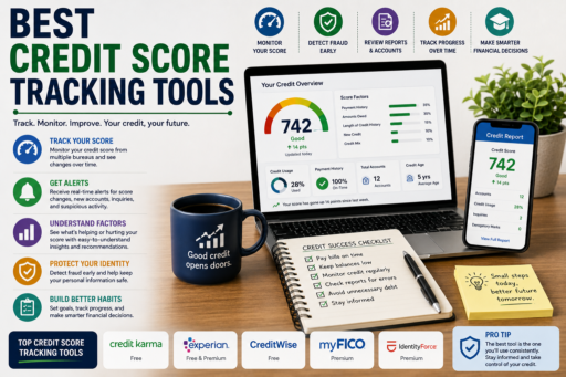Credit Score Tracking Tools and Credit Monitoring Dashboard