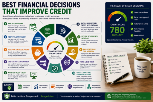 Smart Financial Decisions That Improve Credit and Build Financial Success