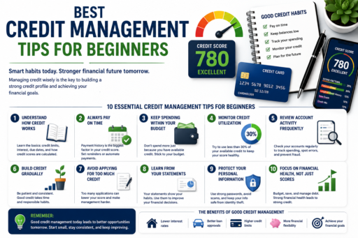 Credit Management Tips for Beginners and Smart Credit Habits