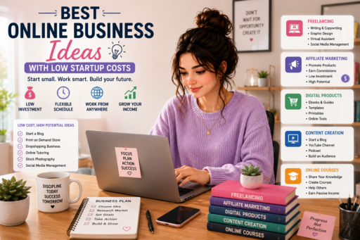 Best Online Business Ideas With Low Startup Costs for beginners and entrepreneurs