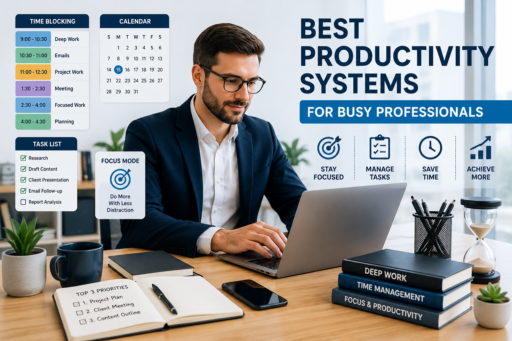 Best Productivity Systems for Busy Professionals using time blocking, task management, and deep work techniques