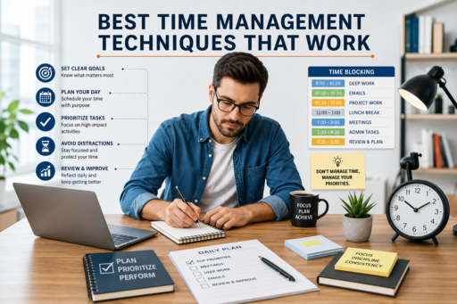 Best Time Management Techniques That Work using time blocking, daily planning, calendars, and productivity strategies